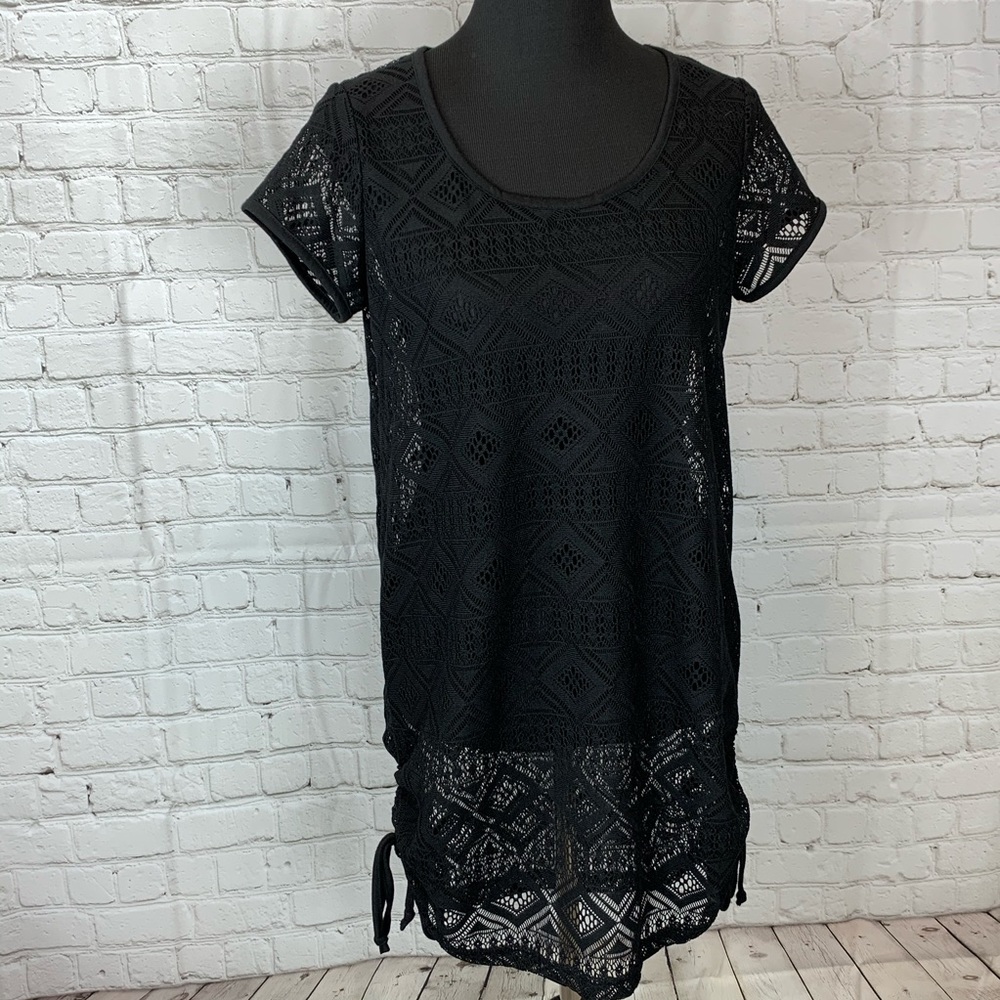Wearabouts Swimsuit Coverup Beach Crochet Black S